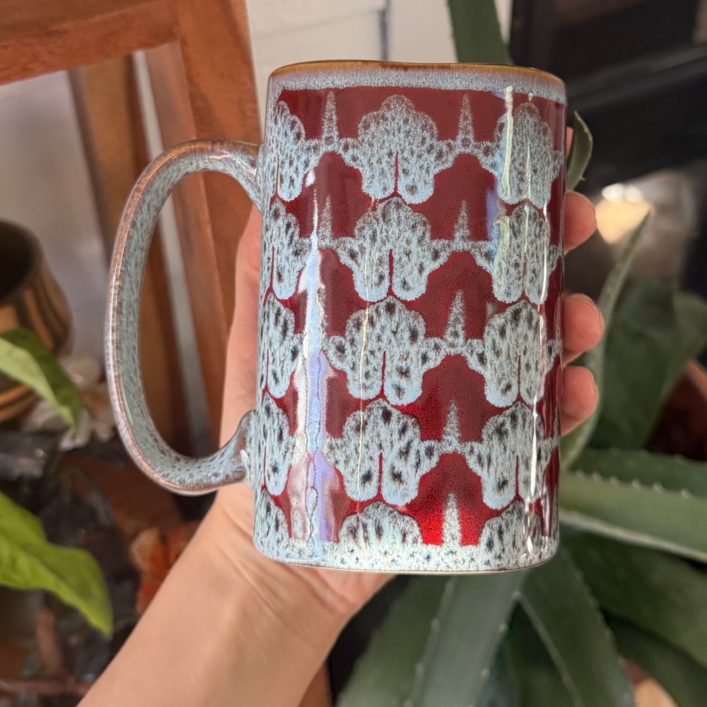Vintage Today’s Home red and gray coffee tea mug